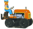 Traktor mit Raupenantrieb